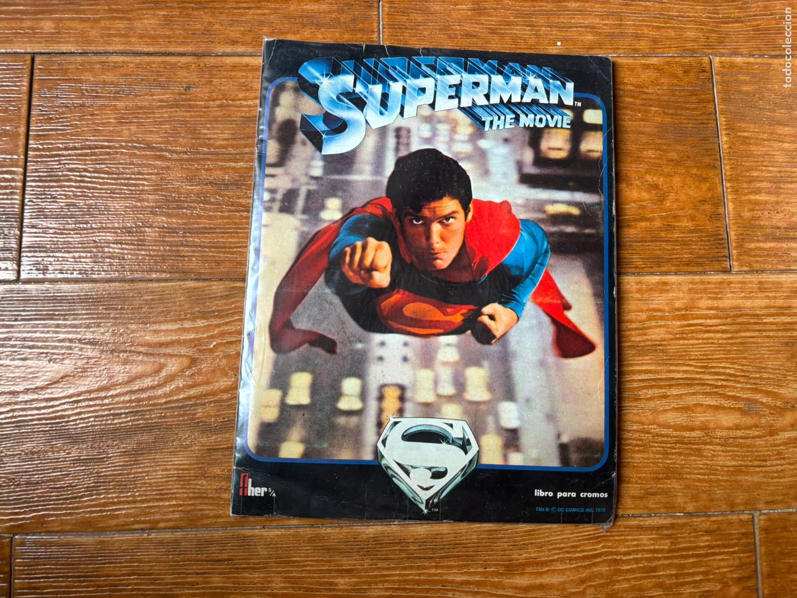 Coleccionismo &aacute;lbum: SUPERMAN 1 THE MOVIE EDITORIAL FHER ALBUM DE 180 CROMOS COMPLETO.
