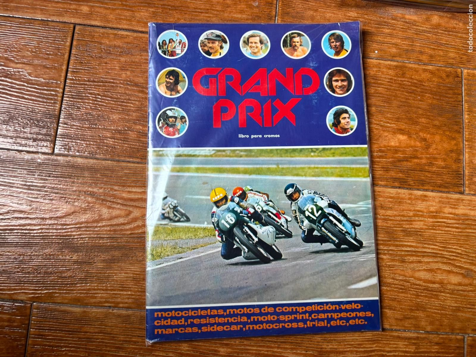 Coleccionismo &aacute;lbum: &Aacute;LBUM CROMOS DE MOTOCICLISMO COMPLETO GRAND PRIX EDITORIAL FHER 1977.