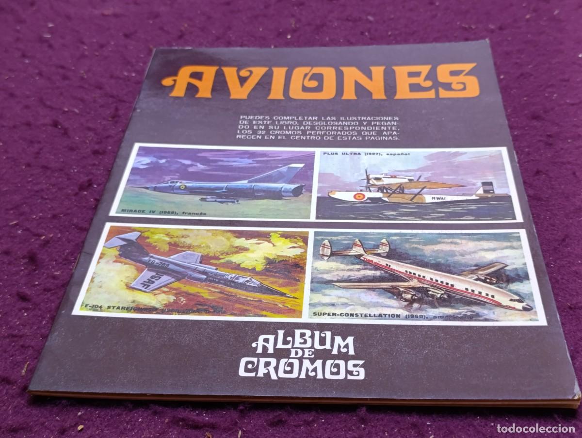 Coleccionismo &aacute;lbum: Antiguo &Aacute;lbum de Cromos, Aviones, Susaeta, 1971, Madrid, completo