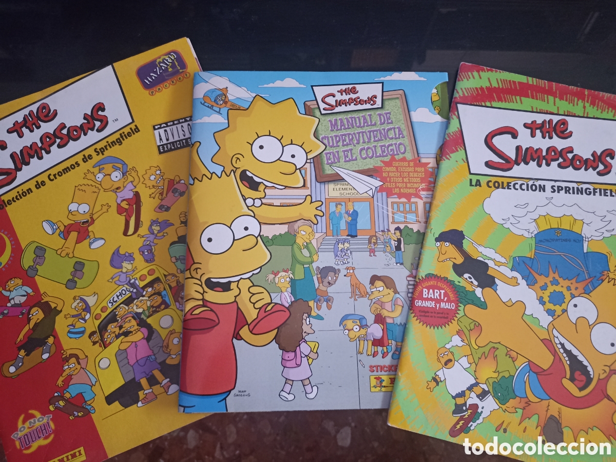 Coleccionismo &aacute;lbum: The Simpsons album completo. Lote de tres albumes