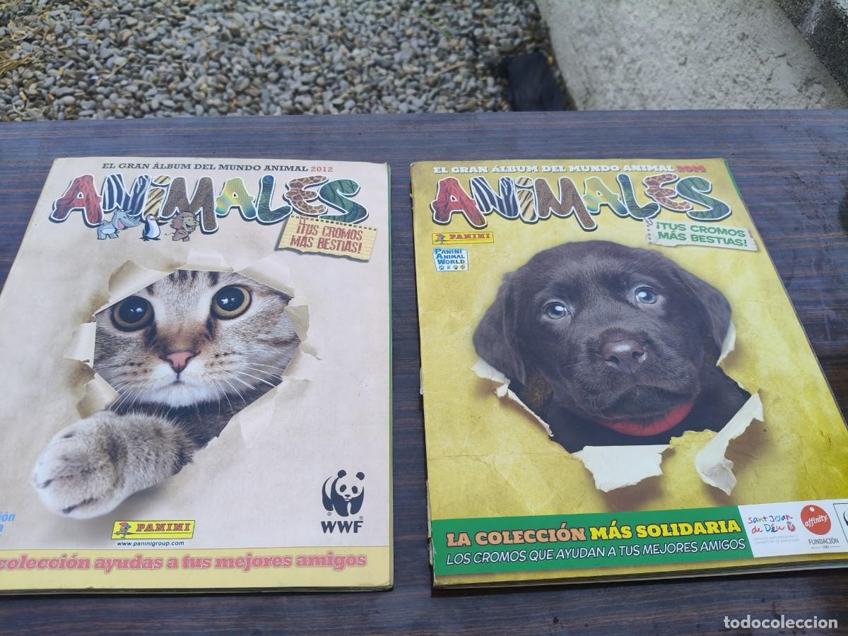 Coleccionismo &aacute;lbum: 2 album cromos Animales 2012,2014 complet