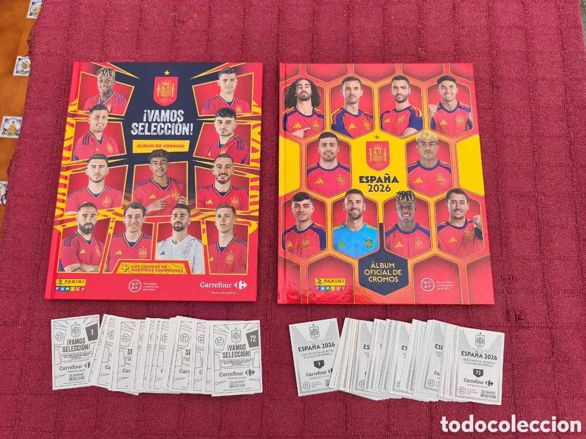 Coleccionismo &aacute;lbum: ALBUM DE CROMOS MUNDIAL DE FUTBOL SELECCI&Oacute;N ESPA&Ntilde;OLA ESPA&Ntilde;A CARREFOUR 2026-EUROCOPA VAMOS SELECCI&Oacute;N