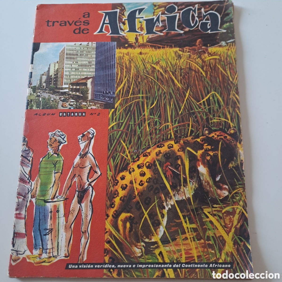 Coleccionismo &aacute;lbum: A TRAVES DE AFRICA, CHOCOLATES BATANGA 2, COMPLETO.