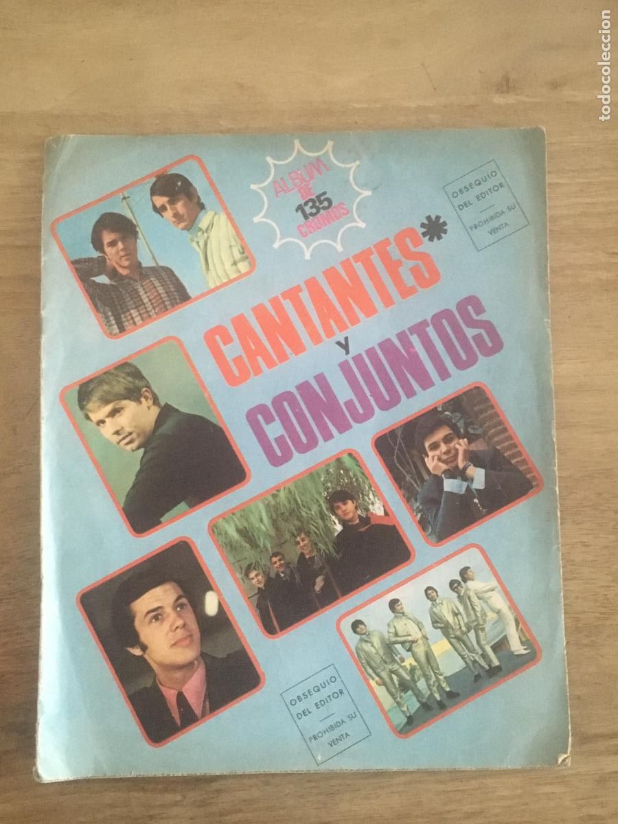 Coleccionismo &aacute;lbum: cantantes y conjuntos ediciones este album de cromos completo muy buen estado