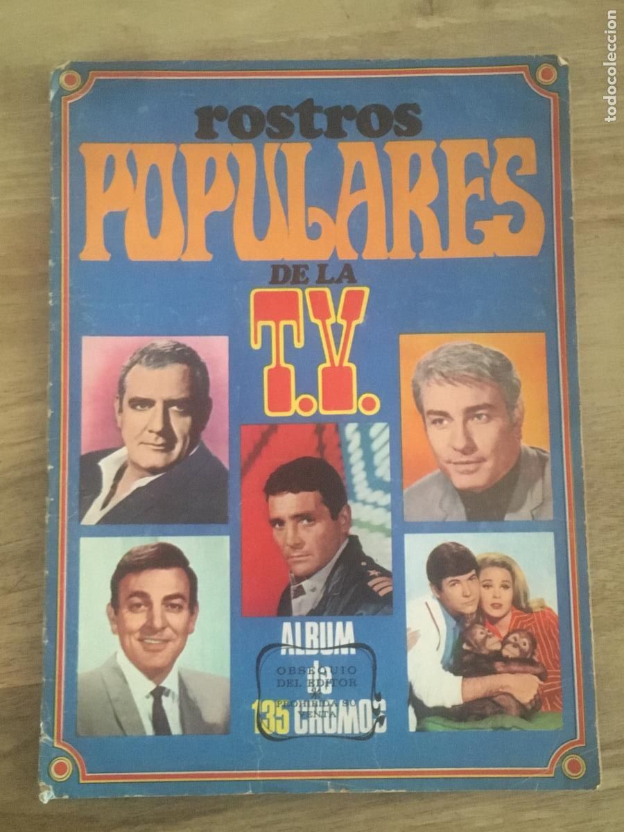 Coleccionismo &aacute;lbum: rostros populares de la TV ediciones este album de cromos completo perfecto estado