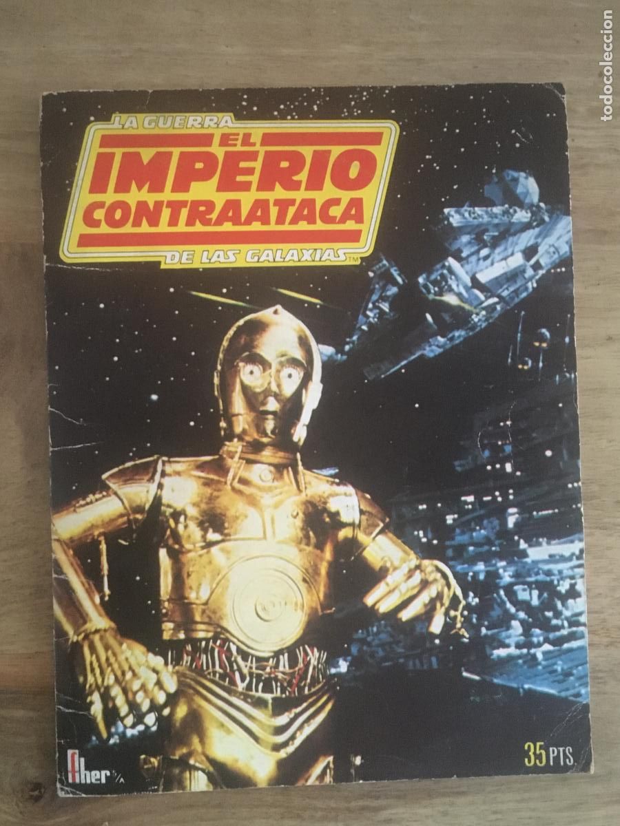 Coleccionismo &aacute;lbum: el imperio contraataca star wars fher album de cromos completo perfecto estado como nuevo
