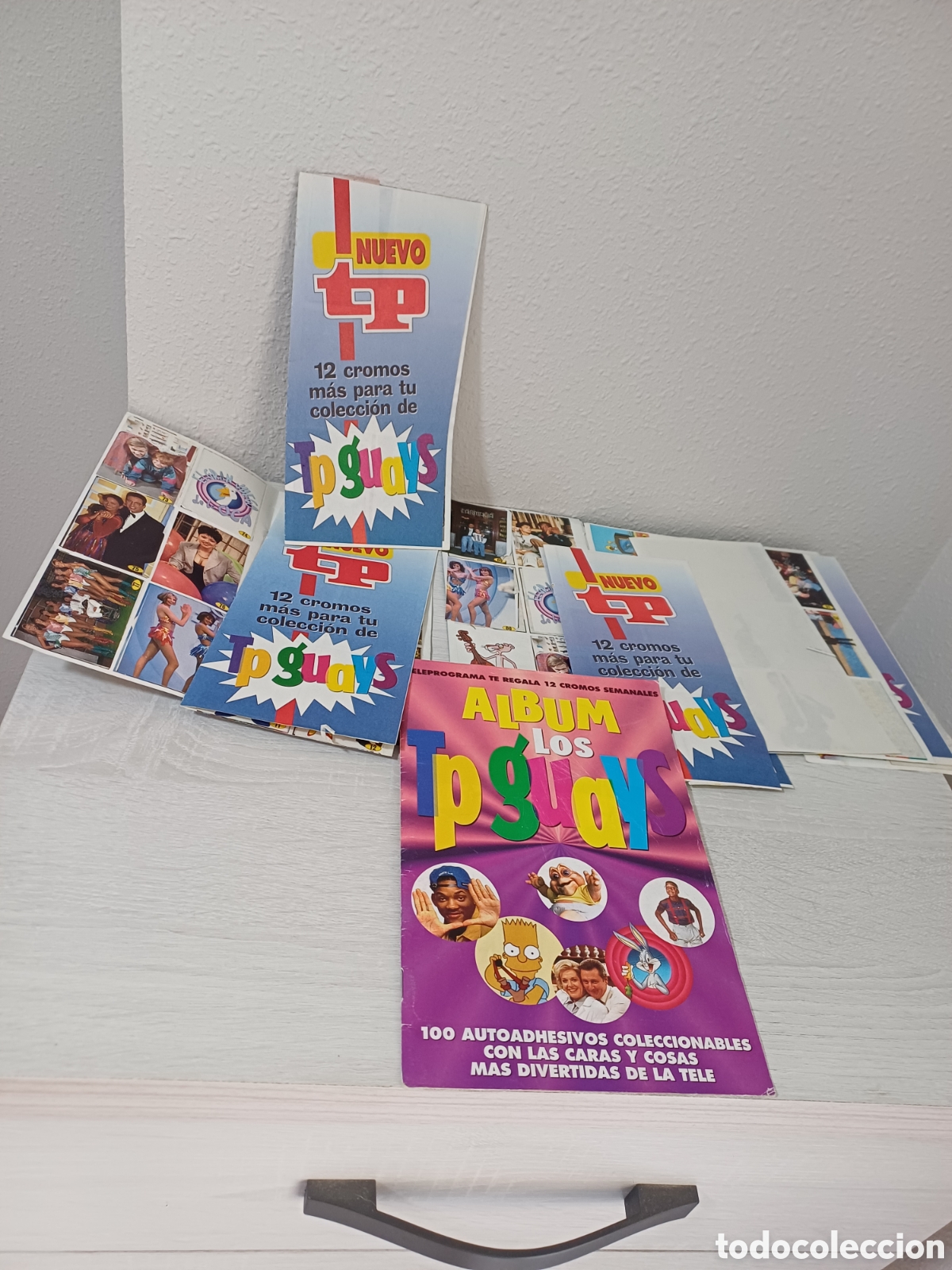 Coleccionismo &aacute;lbum: &Aacute;LBUM CROMOS ADHESIVOS LOS TP GUAYS, PROGRAMAS Y FAMOSOS DE LA TELE, COMPLETO + CROMOS SIN PEGAR
