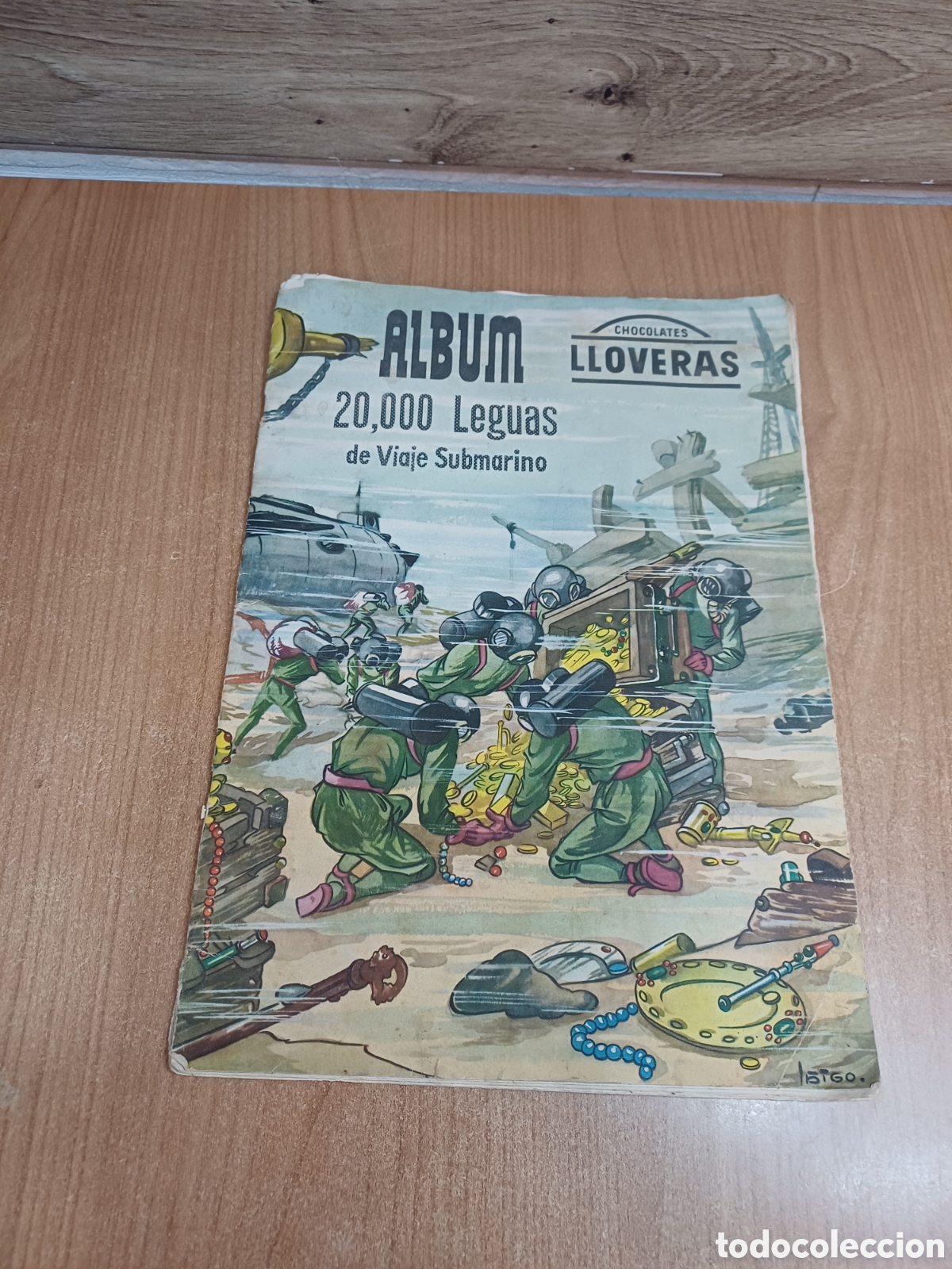 Coleccionismo &aacute;lbum: ANTIGUO &Aacute;LBUM DE CROMOS CHOCOLATES LLOVERAS, 20 MIL LEGUAS DE VIAJE SUBMARINO, COMPLETO