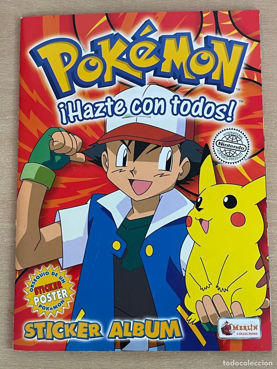 Coleccionismo &aacute;lbum: 9- Album Cromos Completo POKEMON &iexcl;Hazte con todos! 1999 Sticker Album Merlin Collections + P&oacute;ster