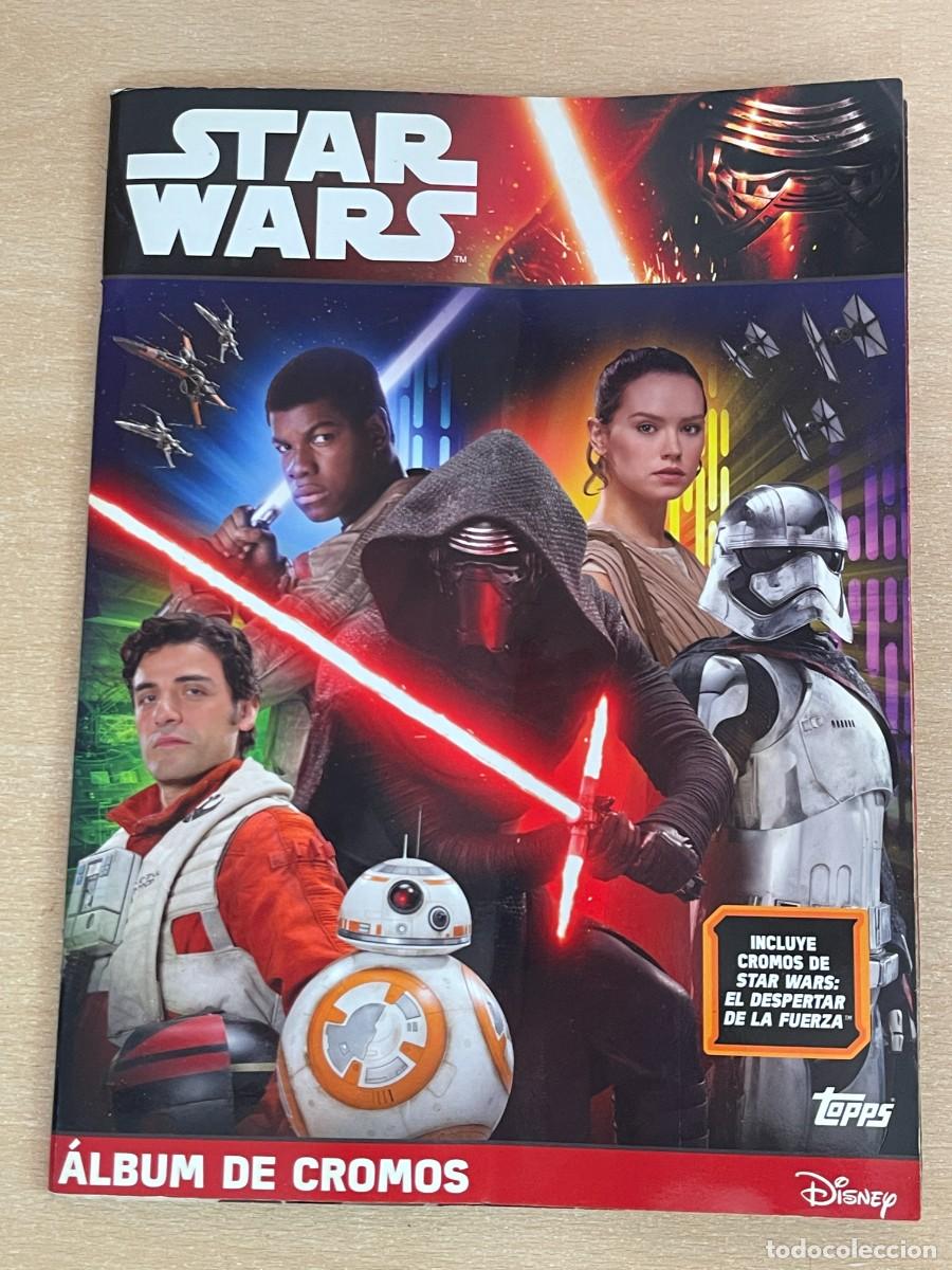 Coleccionismo &aacute;lbum: 10- Album de Cromos Completo STAR WARS El Despertar de la Fuerza Topps Disney 2015 Sticker Lucasfilm