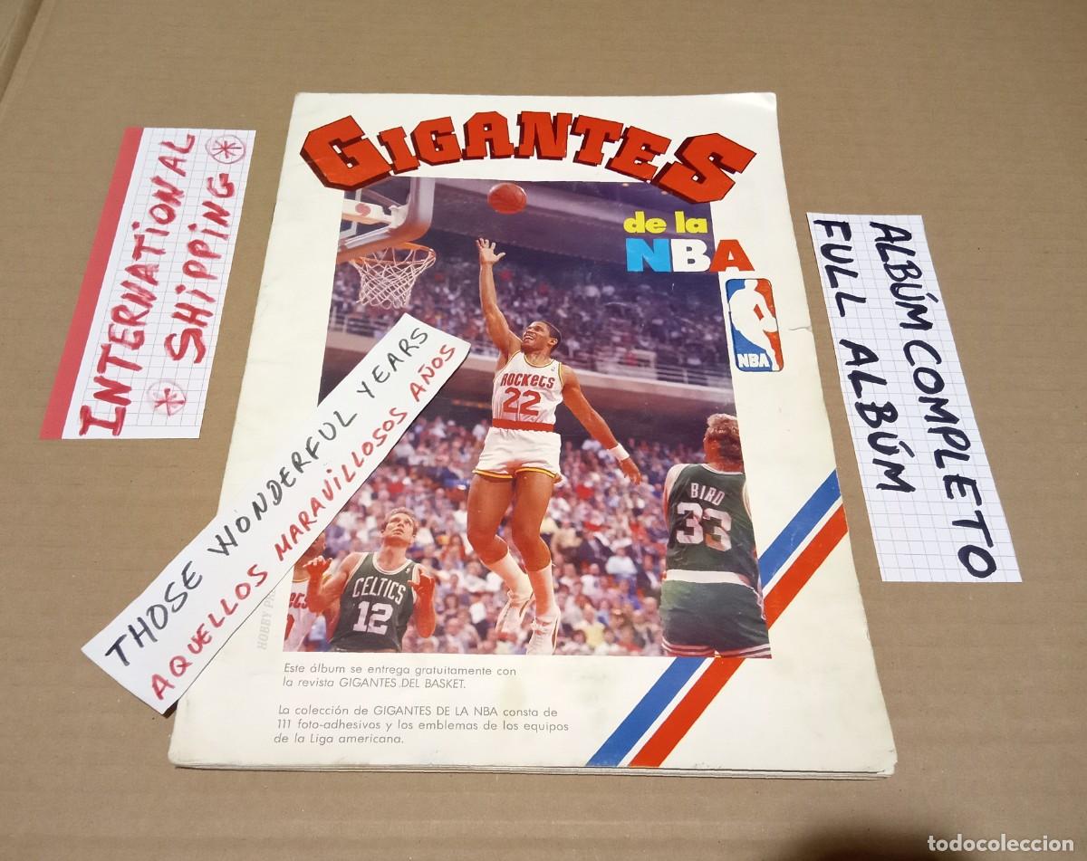 Coleccionismo &aacute;lbum: ALBUM GIGANTES DEL BASKET DE LA NBA 1987 CROMOS PEGATINAS STICKERS MICHAEL JORDAN FULL COMPLETO