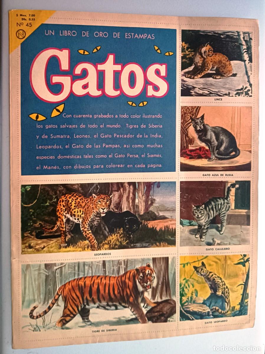 Coleccionismo &aacute;lbum: GATOS UN LIBRO DE ESTAMPAS. EDITORIAL NOVARO MEXICO. 1962 NUEVO COMPLETO, VER DESCRIP.