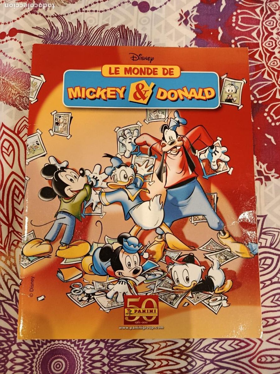 Coleccionismo &aacute;lbum: COMPLETA SIN PEGAR EL MUNDO DE MICKEY Y DONALD ALBUM Y TODOS LOS CROMOS