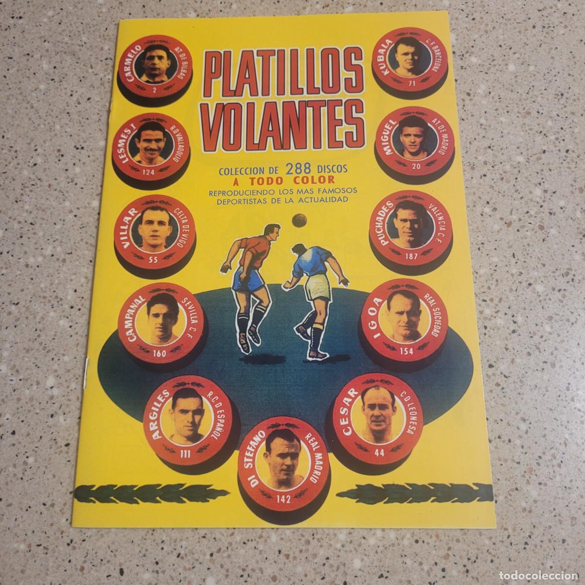 Coleccionismo &aacute;lbum: ALBUM DE FUTBOL PLATILLOS VOLANTES COMPLETO , BRUGUERA 1956. LEER COMENTARIOS.