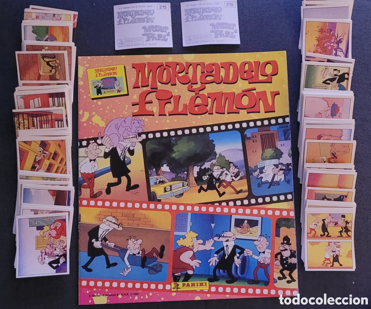 Coleccionismo &aacute;lbum: Mortadelo y Filem&oacute;n &Aacute;lbum completo Panini 1994 impecable cromos sin pegar