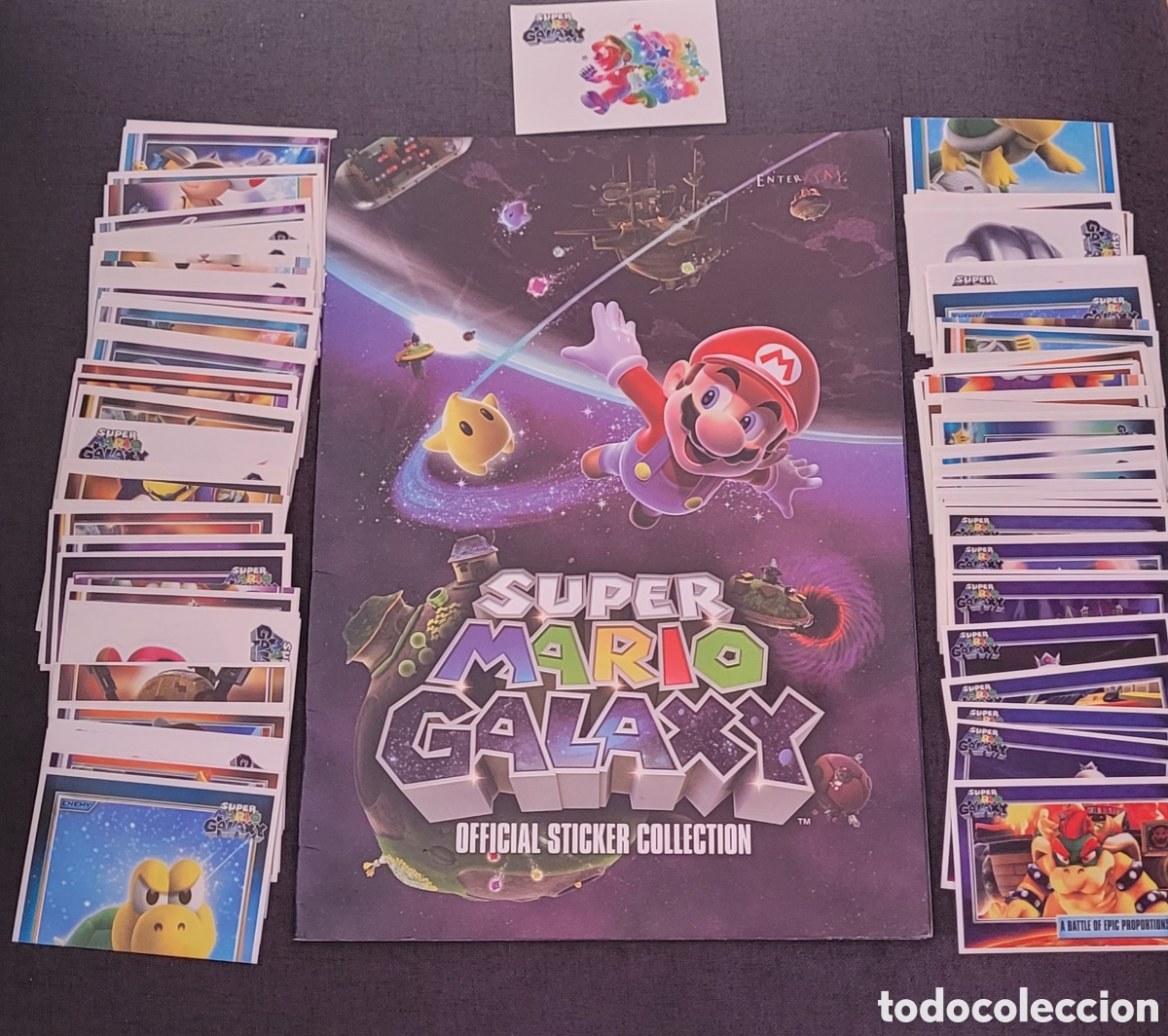 Coleccionismo &aacute;lbum: &Aacute;lbum de cromos Super Mario Galaxy oficial Nintendo 2009 completo con cromos sin pegar Nintendo