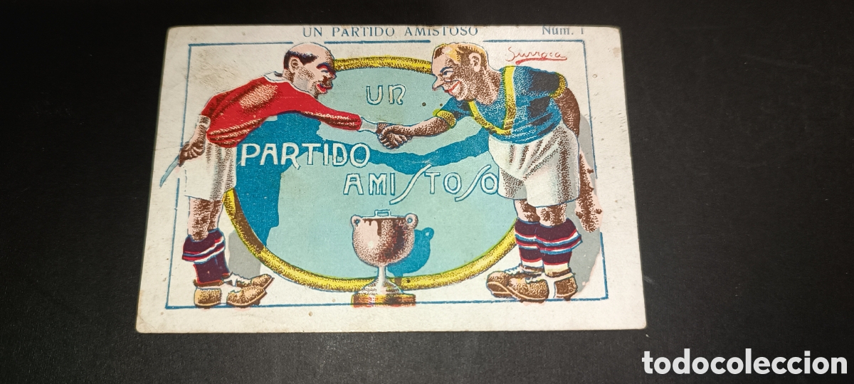 Coleccionismo &aacute;lbum: -- &rdquo; UN PARTIDO AMISTOSO &rdquo; -- COMPLETO, 25 CROMOS - A&Ntilde;OS 20 - CHOCOLATE AMATLLER - EXCELENTE
