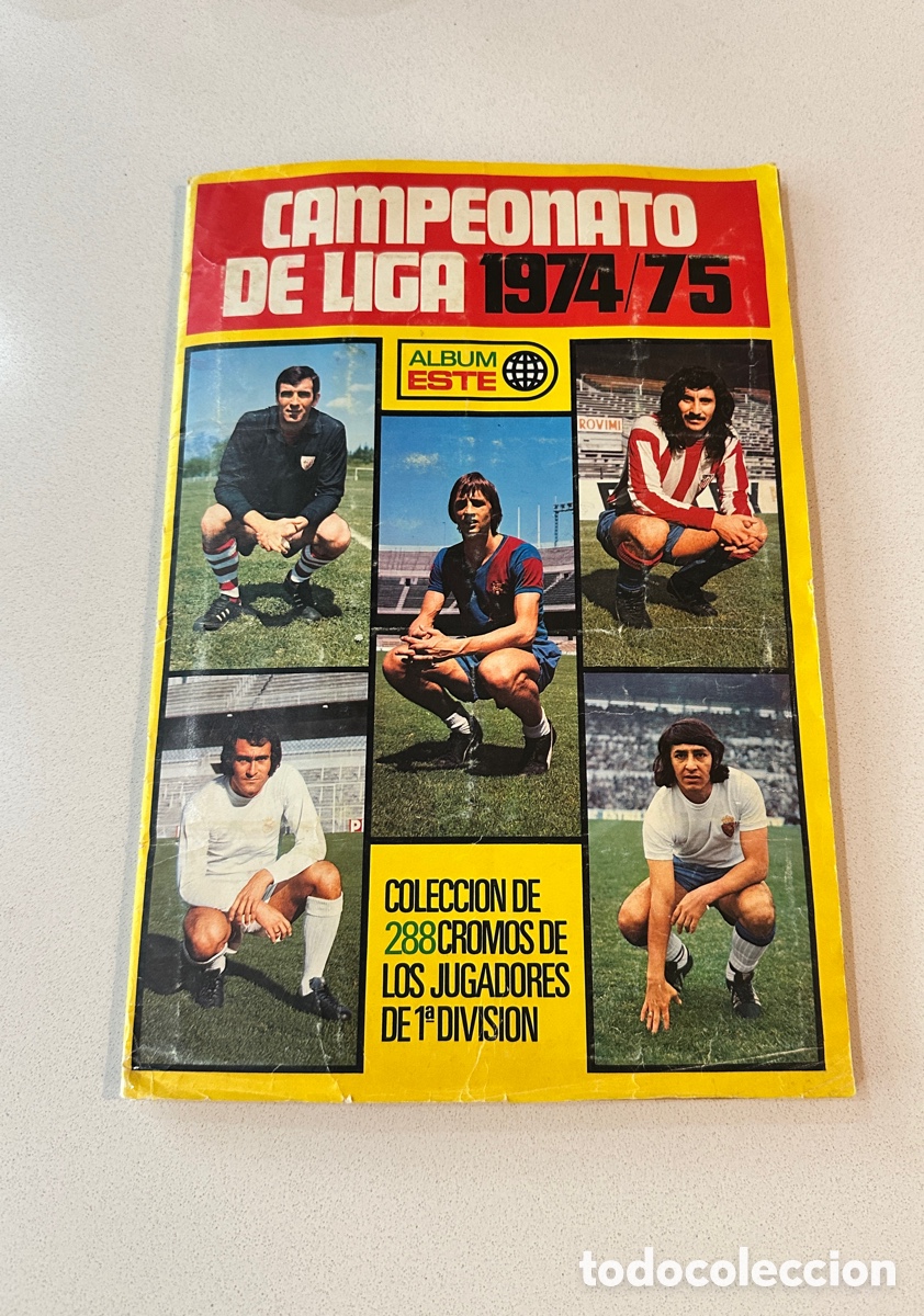 Coleccionismo &aacute;lbum: &Aacute;lbum Liga Este temporada 1974 1975