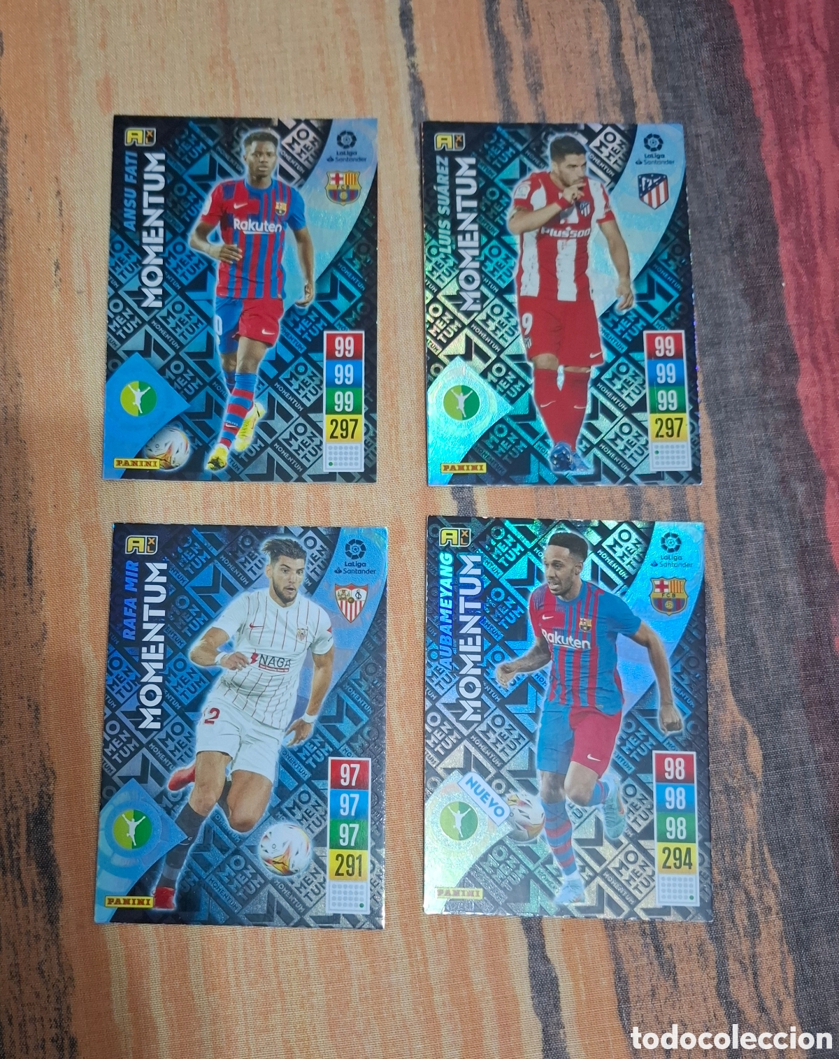 Coleccionismo &aacute;lbum: Lote 4 cromos adrenalyn Momentum Liga 21-22