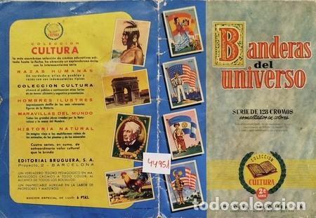 Coleccionismo &aacute;lbum: &Aacute;lbum 'BANDERAS DEL UNIVERSO' completo con 128 cromos de BRUGUERA.