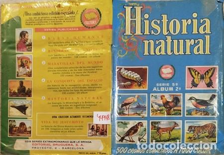 Coleccionismo &aacute;lbum: &Aacute;lbum 2&ordm; de 'HISTORIA NATURAL' completo con 276 cromos de BRUGUERA de 1958.