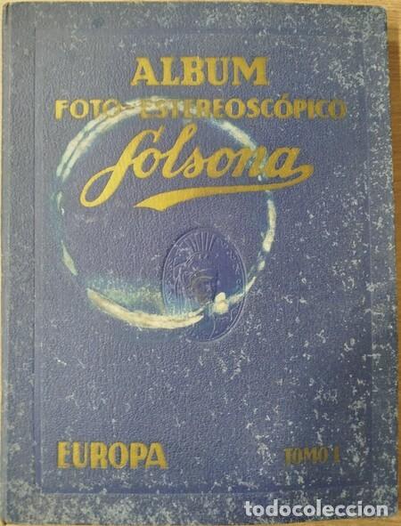 Coleccionismo &aacute;lbum: '&Aacute;LBUM FOTO-ESTEREOSC&Oacute;PICO' de Europa con 295 cromos de los 340, de los a&ntilde;os 30 de SOLSONA.