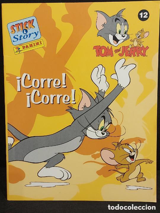 Coleccionismo &aacute;lbum: TOM Y JERRY &iexcl;CORRE! &iexcl;CORRE! | STICK & STORY N.&ordm; 12 | PANINI 2002 | NUEVO SIN USO