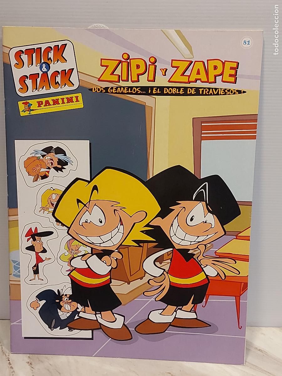 Coleccionismo &aacute;lbum: ZIPI Y ZAPE N.&ordm; 81 | STICK & STACK PANINI 2005 | NUEVO SIN USO