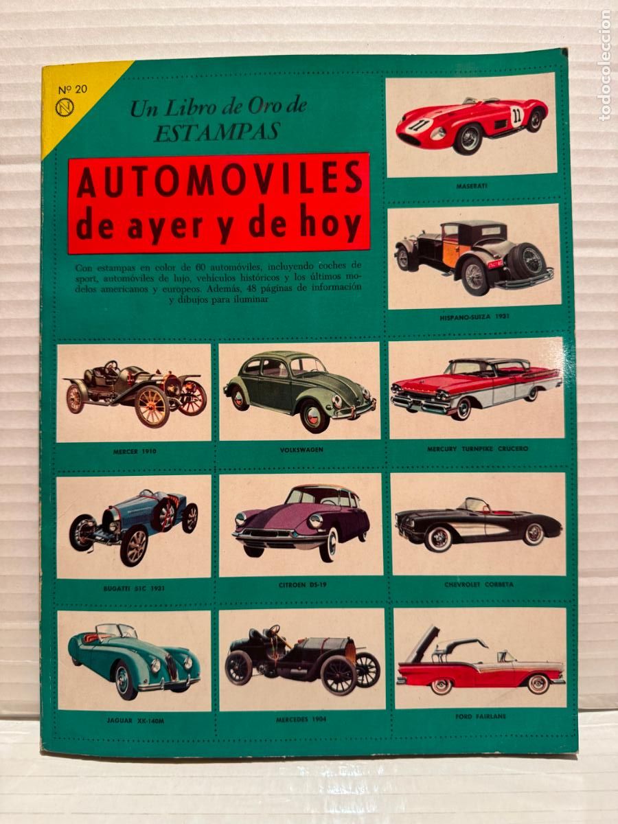 Coleccionismo &aacute;lbum: &Aacute;LBUM CROMOS AUTOM&Oacute;VILES DE AYER Y HOY 1958