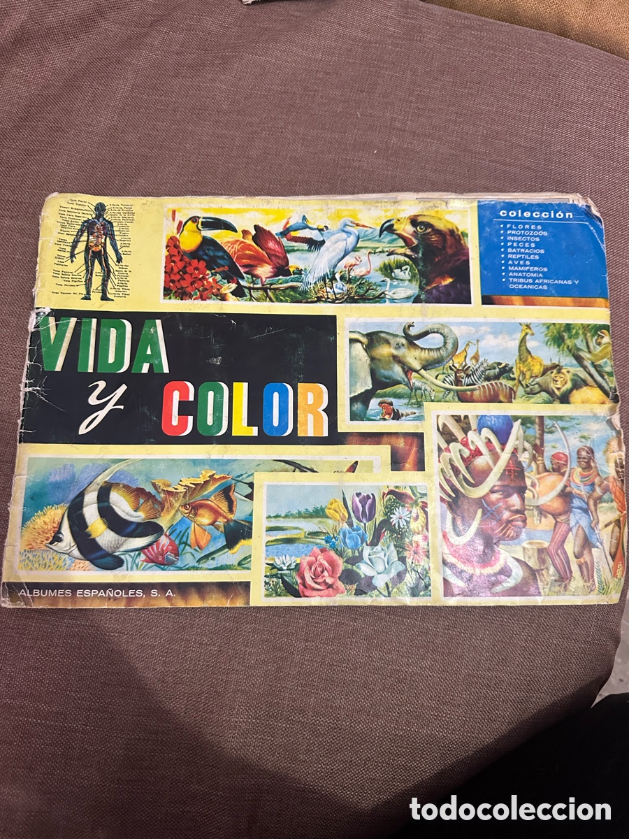 Coleccionismo &aacute;lbum: Album cromos vida y color