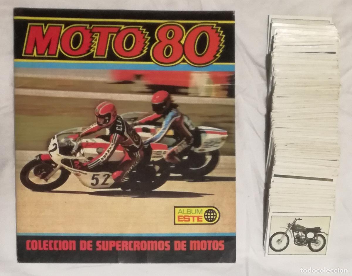 Coleccionismo &aacute;lbum: Album Moto 80, FHER 1977: Vacio y nuevo, de plancha + coleccion completa de 237 cromos