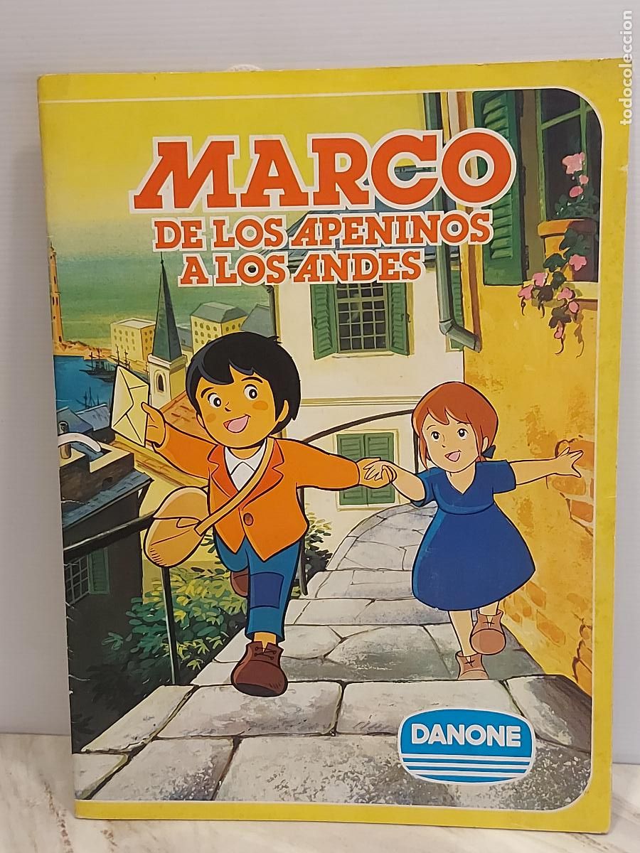 Coleccionismo &aacute;lbum: MARCO | DE LOS APENINOS A LOS ANDES | &Aacute;LBUM COMPLETO 84 CROMOS | DANONE 1976