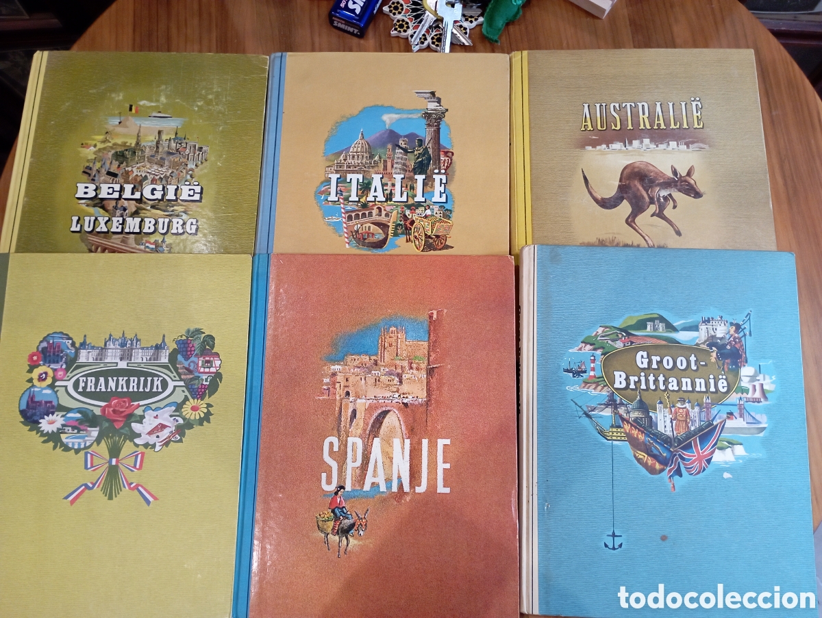 Coleccionismo &aacute;lbum: Lote colecci&oacute;n de 6 albumes de cromos completos, a&ntilde;os 50/60 Francia, Espa&ntilde;a, Italia etc ver descrip
