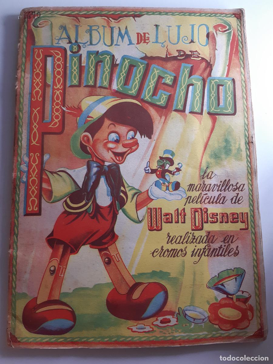 Coleccionismo &aacute;lbum: ALBUM DE LUJO DE PINOCHO COMPLETO CROMOS FHER BILBAO Album de cromos antiguos
