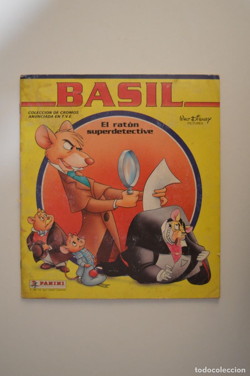Coleccionismo &aacute;lbum: COLECCI&Oacute;N COMPLETA CROMOS ANUNCIADA EN TV BASIL EL RAT&Oacute;N SUPERDETECTIVE PANINI 1986 THE WALT DISNEY