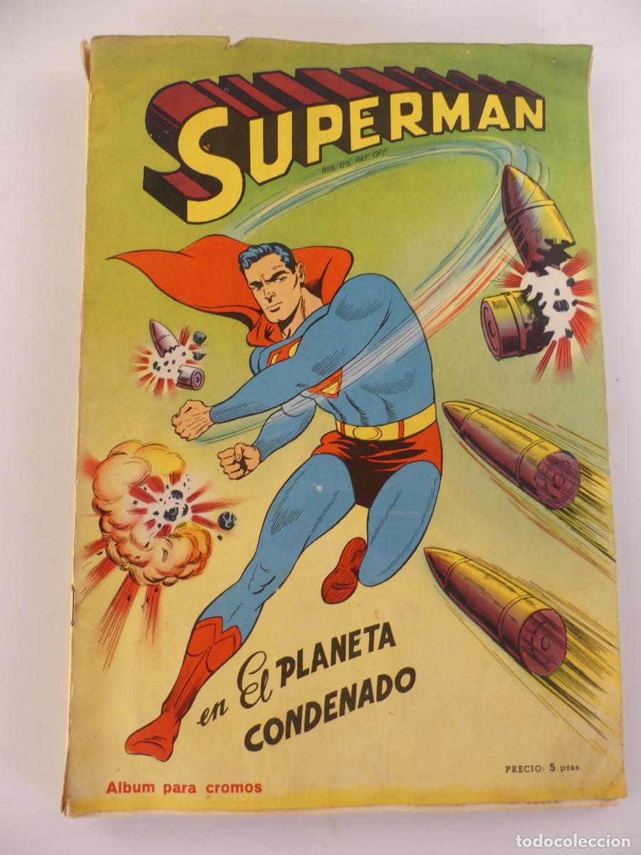 Coleccionismo &aacute;lbum: ALBUM CON CROMOS COMPLETO - SUPERMAN EN EL PLANETA CONDENADO EDICIONES FHER