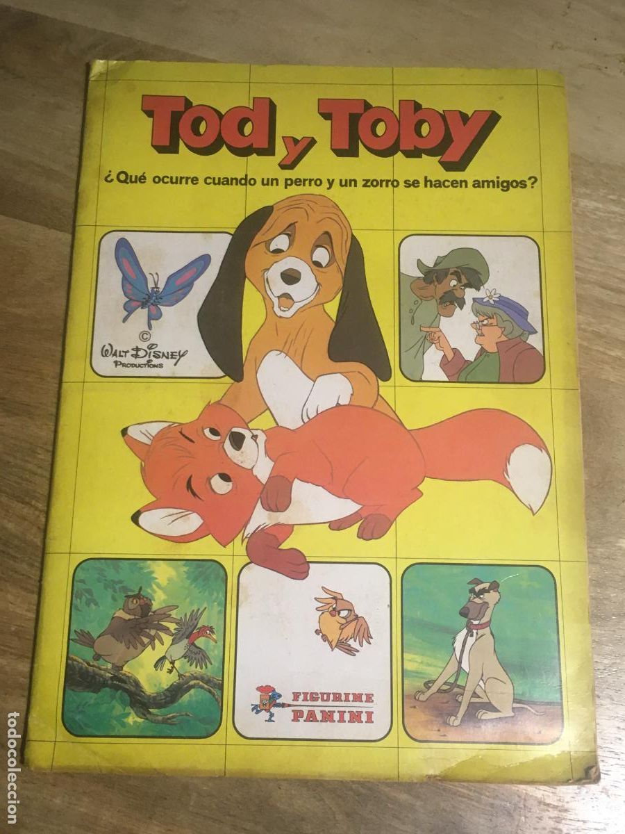Coleccionismo &aacute;lbum: tod y toby disney panini album de cromos completo muy buen estado