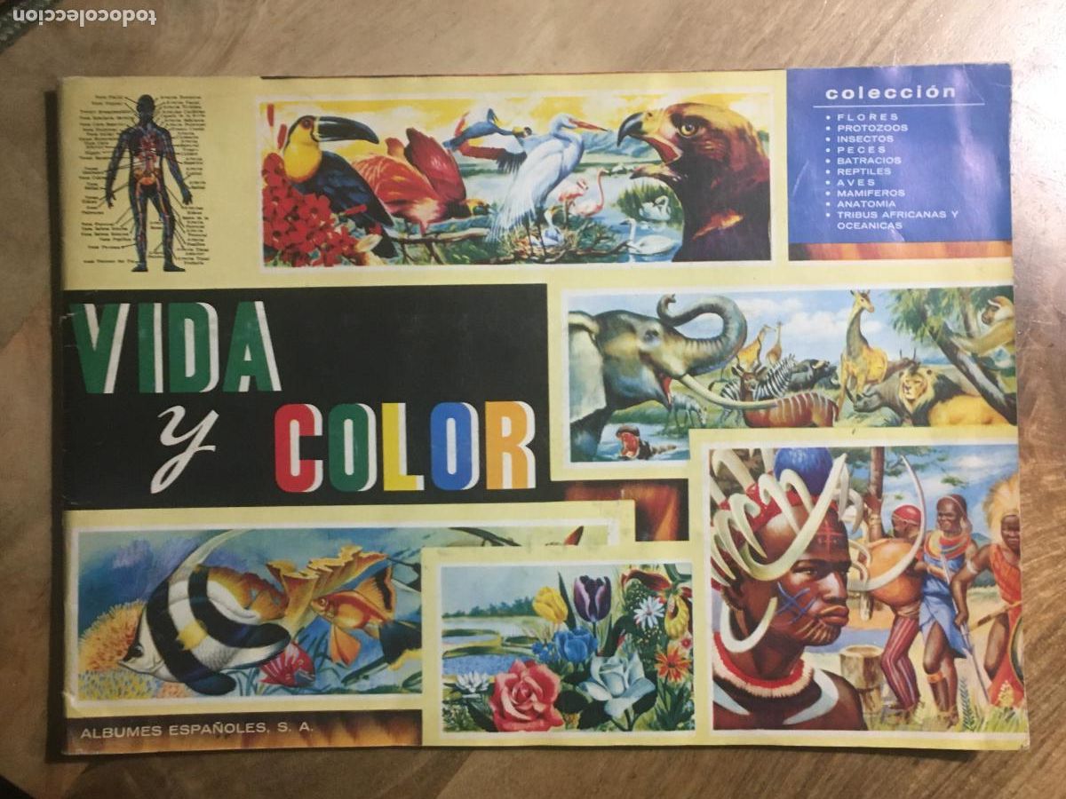 Colecionismo Caderneta: vida y color album de cromos completo muy buen estado
