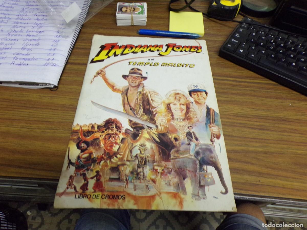 Coleccionismo &aacute;lbum: album cromos completo indiana jones y el templo maldito fotos de todo, buen estado