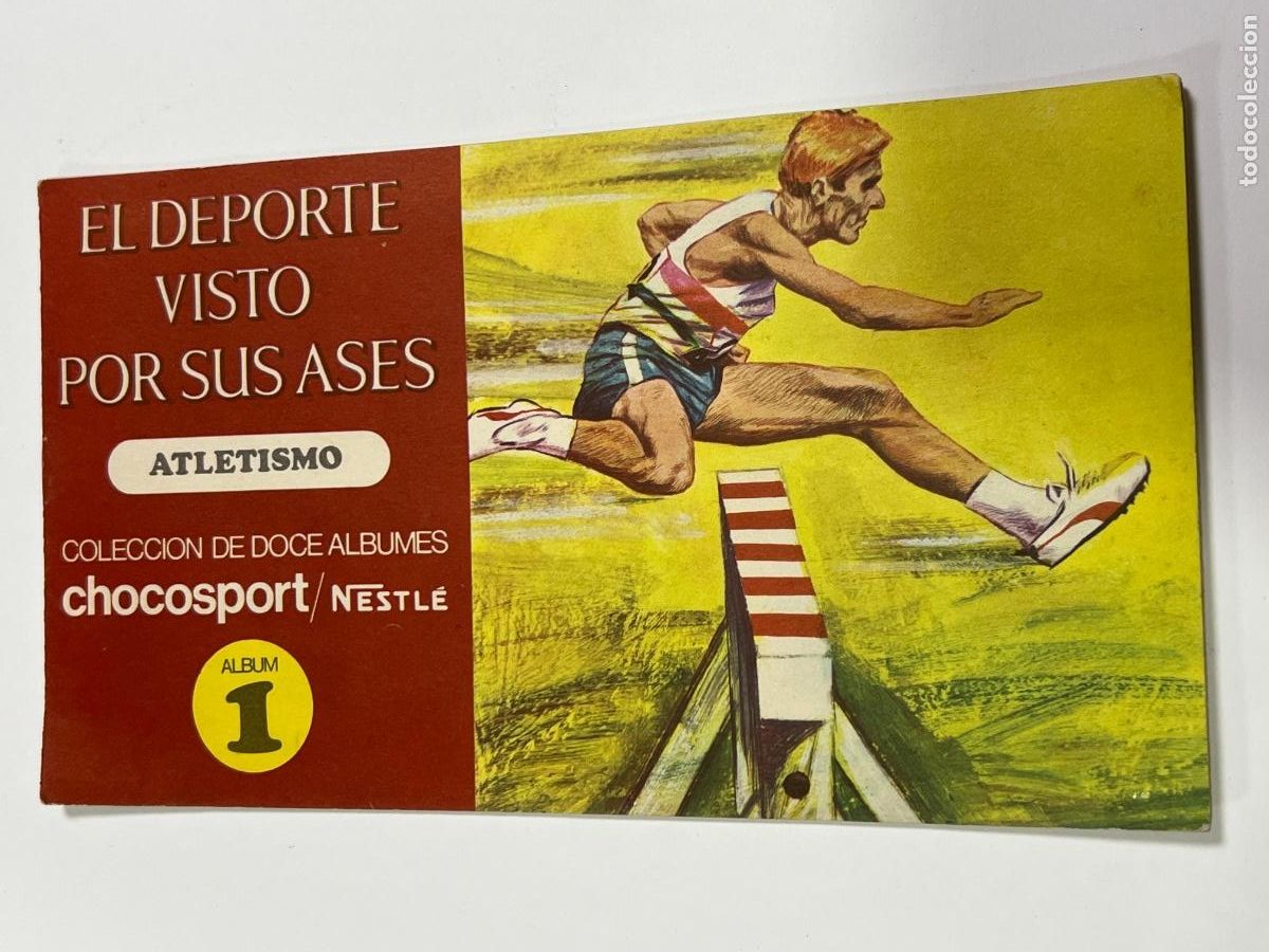 Coleccionismo &aacute;lbum: &Aacute;LBUM COMPLETO. EL DEPORTE VISTO POR SUS ASES. ATLETISMO. N&deg;1. CHOCOSPORT/NESTLE.