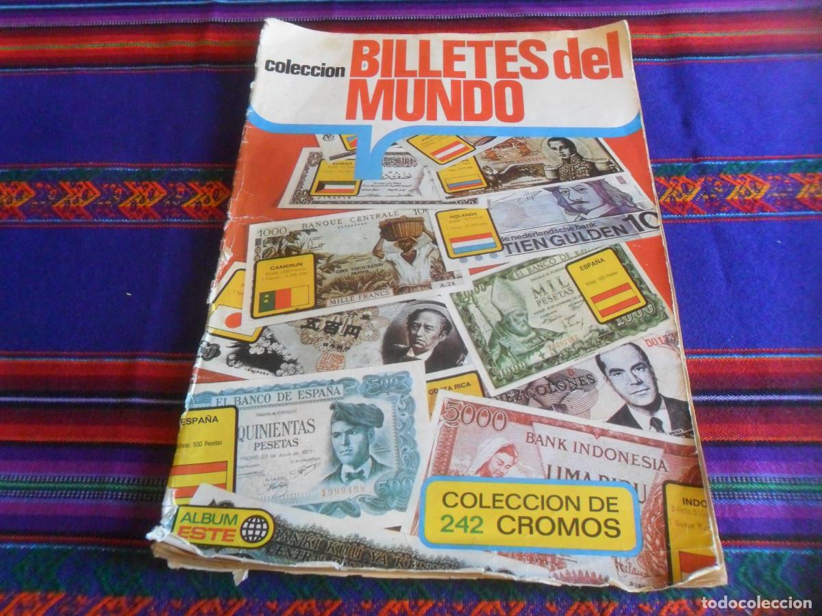 Coleccionismo &aacute;lbum: COLECCI&Oacute;N BILLETES DEL MUNDO COMPLETO 242 CROMOS. EDICIONES ESTE 1974.
