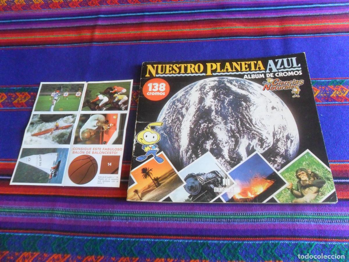 Coleccionismo &aacute;lbum: NUESTRO PLANETA AZUL COMPLETO MULTILIBRO 1987 Y PLIEGO CUP&Oacute;N 5 CROMO &Eacute;RASE UNA VEZ EL CUERPO HUMANO