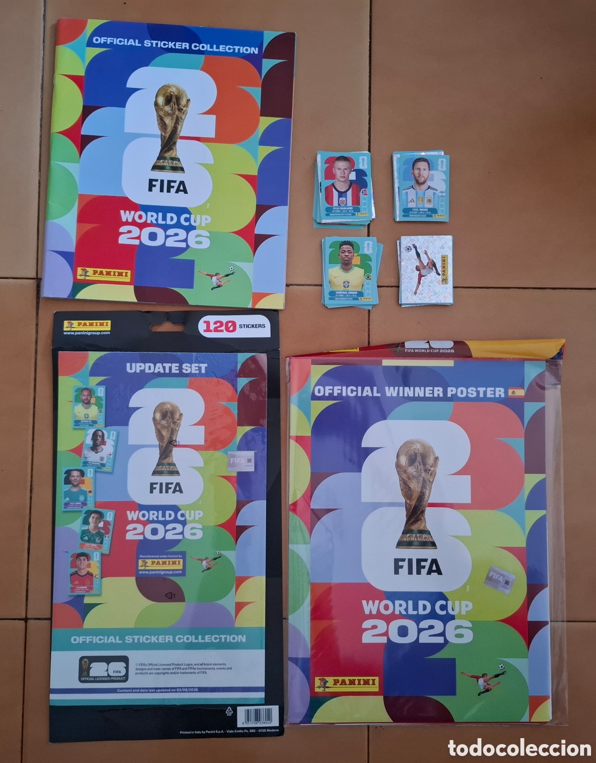 Colecionismo Caderneta: Album Panini mundial 2026 completo + 2 actualizaciones
