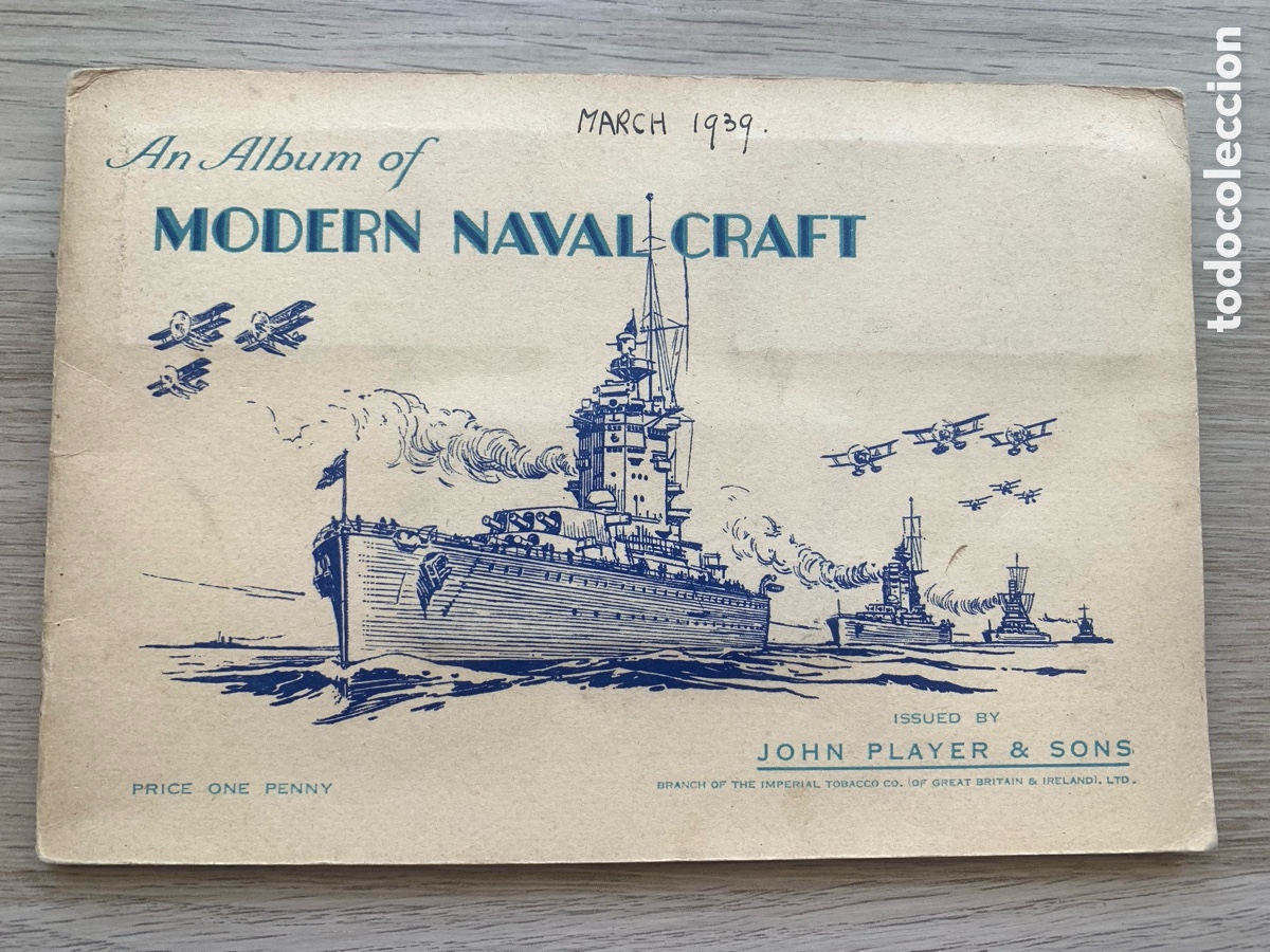 Collezionismo &Aacute;lbum: Album Completo 1939 - MODERN NAVAL CRAFT- Tabacos John Player & Sons-