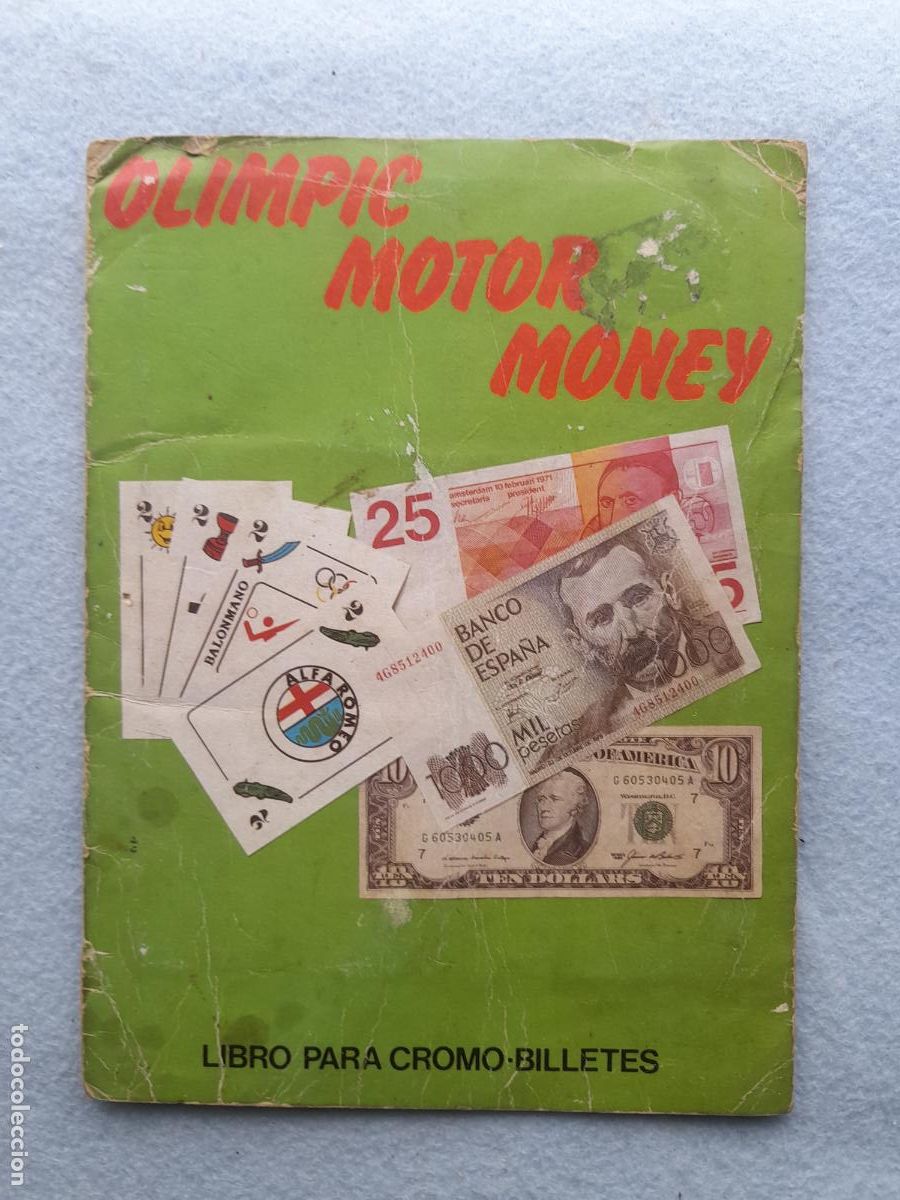 Collectable Albums: Olimpic Motor Money. Libro para Cromo-Billetes. Completo.