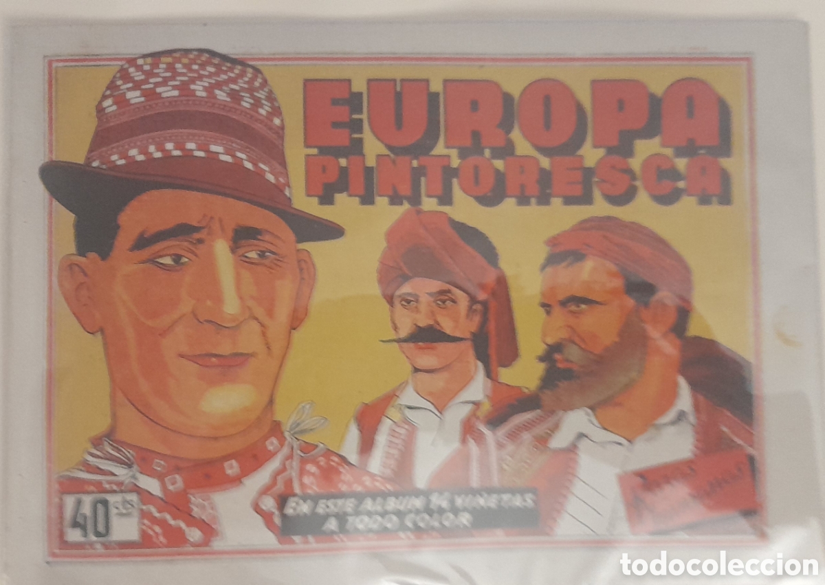 Collectable Albums: &Aacute;LBUM DE CROMOS EUROPA PINTORESCA, RAZAS HUMANAS EDITORIAL CISNE 1942