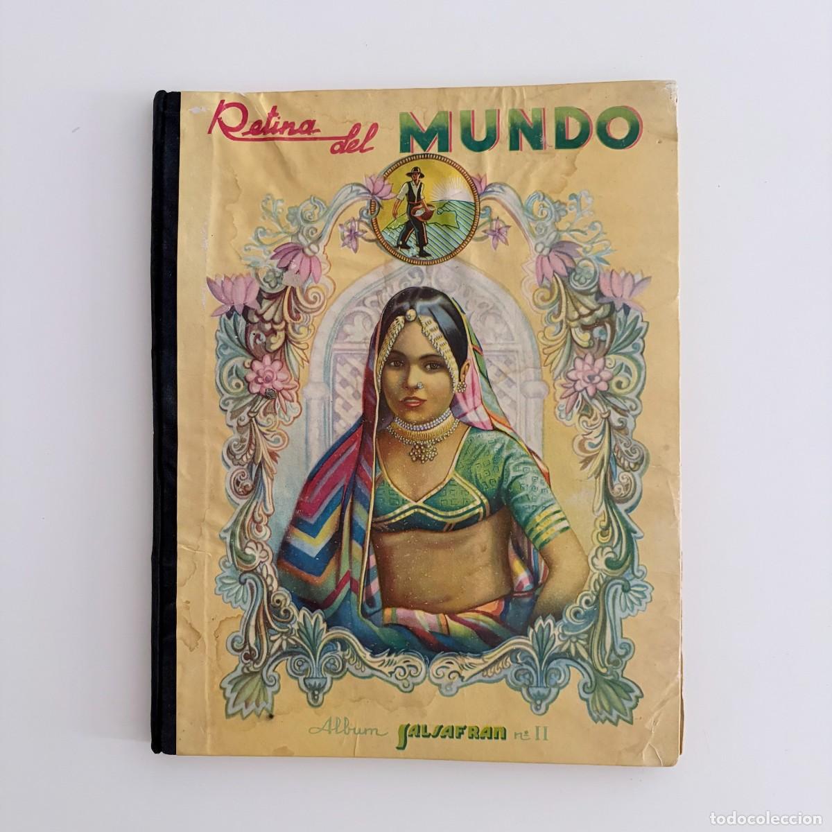 Colecionismo Caderneta: Album cromos Retina del mundo Salsafran no&ordm;2 COMPLETO antiguo Spain 1943