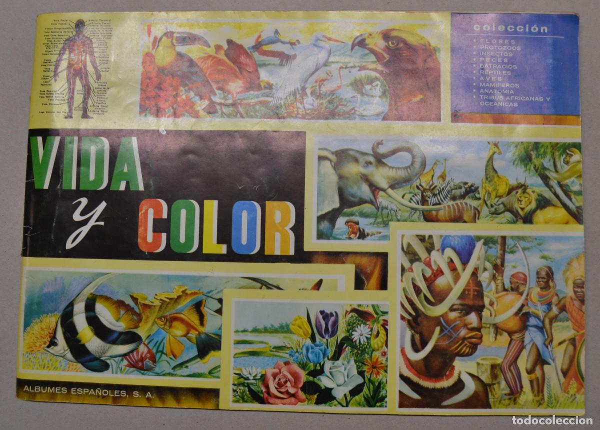 Coleccionismo &aacute;lbum: ALBUM CROMOS COMPLETO - VIDA Y COLOR - LOTE 0001