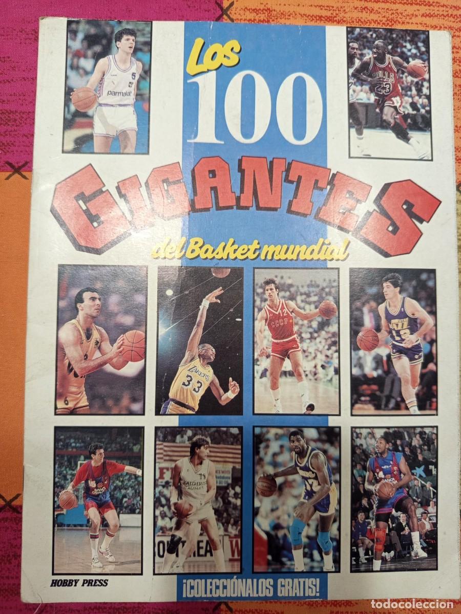 Coleccionismo &aacute;lbum: &Aacute;lbum Los 100 Gigantes del Basket Mundial (1989) - 100% COMPLETO - ESTADO IMPECABLE &Uacute;NICO