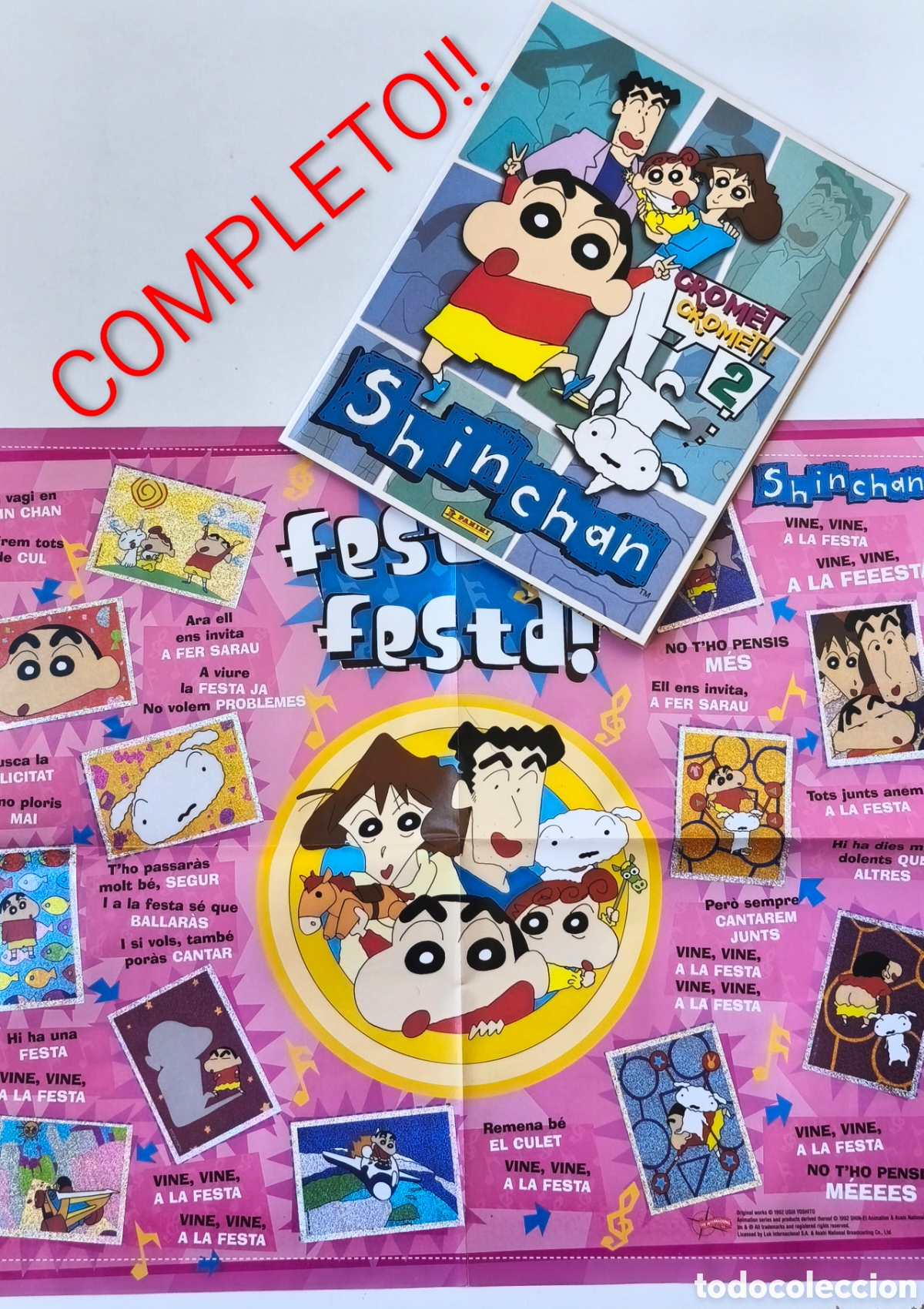 Coleccionismo &aacute;lbum: ALBUM CROMOS SHIN CHAN COMPLETO 1992 PANINI
